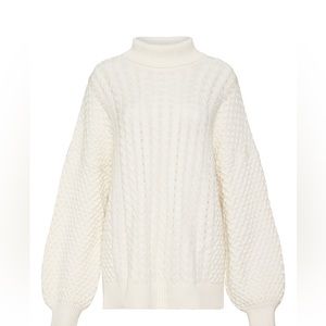 Spell Highland Turtleneck Jumper in Snow NWT medium